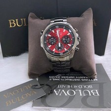 Men New Bulova Classic Red