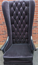 NQP Ex Display Black Diamante Tall Back Throne- Local Delivery Only