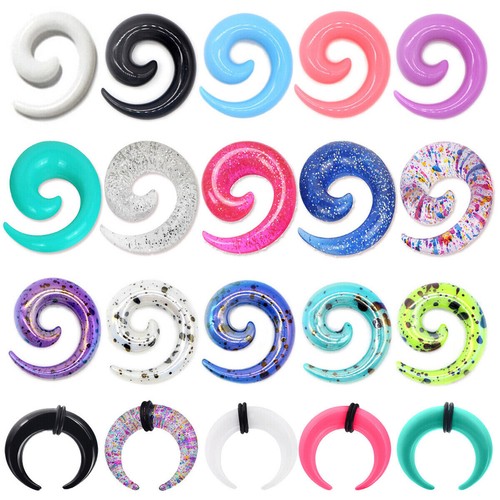 9pairs acrylic spiral snail - spiral,