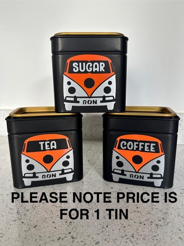 Camper kitchen storage tin jar - kitchen,