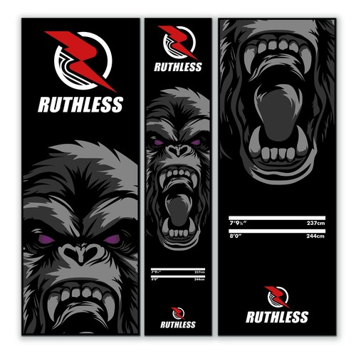 Ruthless darts mat - ruthless, heavy