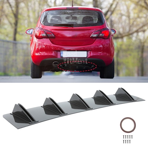 Carbon fiber look rear bumper - fiber,