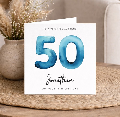 50th birthday personalised - birthday,