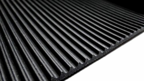 3mm fine ribbed rubber - rubber, matting