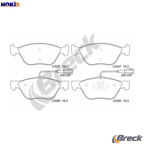 Brake pad set disc - pad,