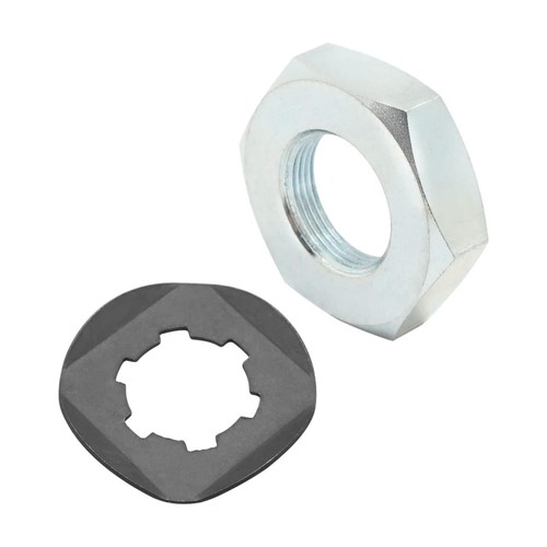 Front sprocket nut lock - front,