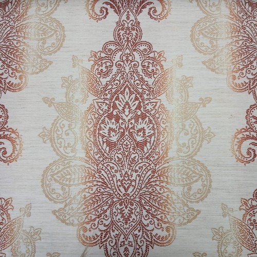 Red ombre damask - red,