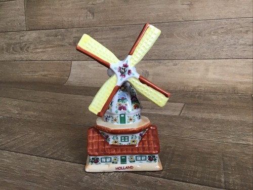 Delft blue windmill - blue,