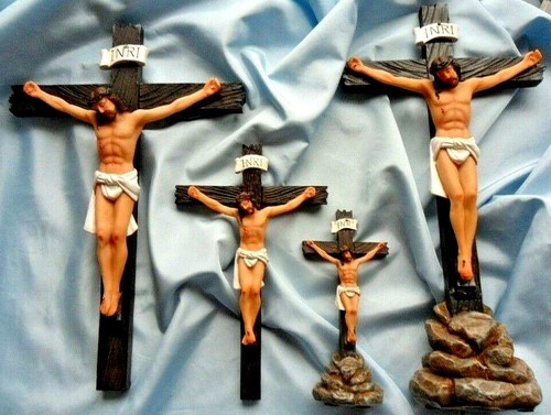 Crucifix wall cross resin - crucifix,