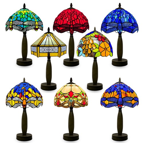 Tiffany style table lamp - table,