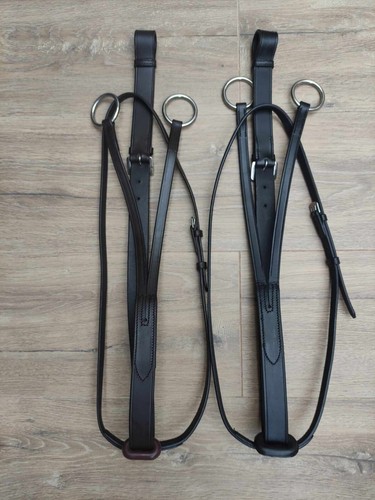 New leather running martingale - new,