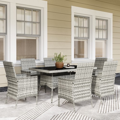 Outsunny seater rattan - outsunny,