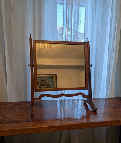 Antique mahogany cheval - antique,