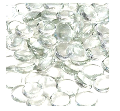 Decorative round glass pebbles - glass,