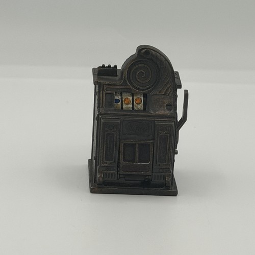 Vintage brass slot machine - brass,
