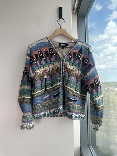 Icelandic design knit cardigan - design,