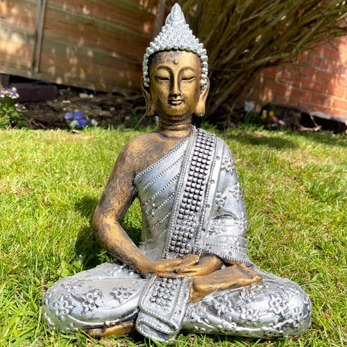 Garden buddha statue cement - garden,