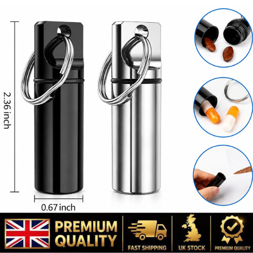 Waterproof aluminium pill - waterproof, box