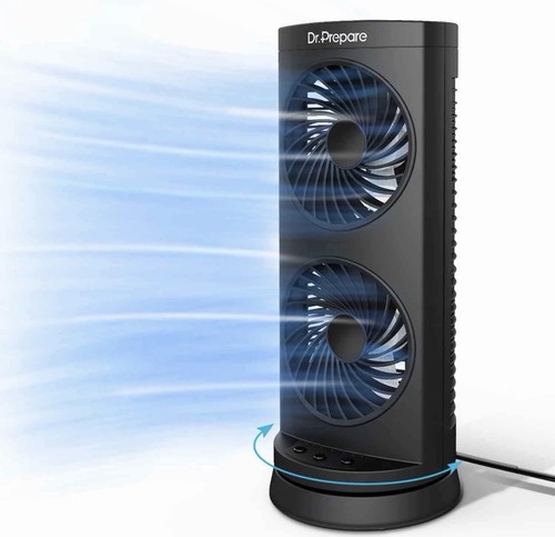 Dual desktop tower fan - desktop,