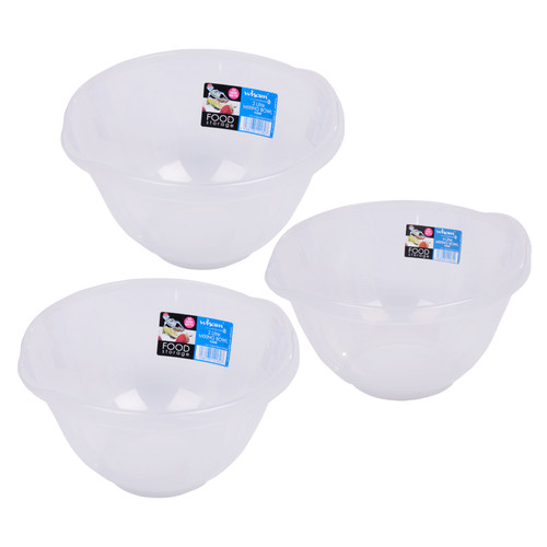 Clear plastic round - round, mixing