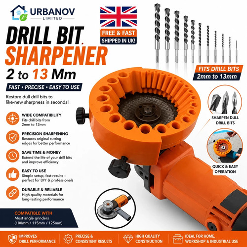 Drill bit sharpener 13 mm - bit, to
