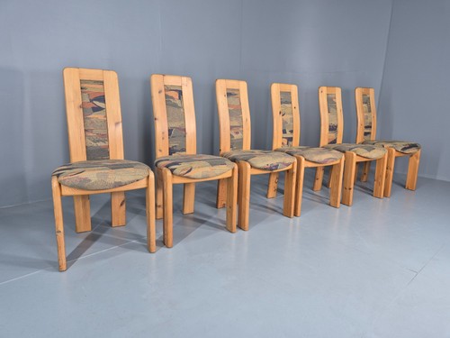 Brutalist pine dining - pine, chairs
