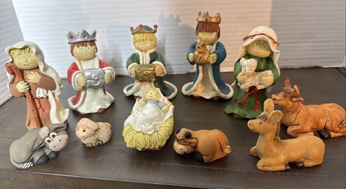 Vintage porcelain nativity - nativity, set