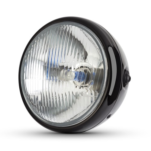 Motorbike headlight retro - h4,