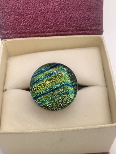 Dichroic glass silver - glass, coloured