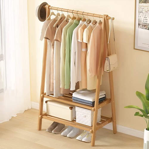 Heavy duty wooden clothes rail - heavy,