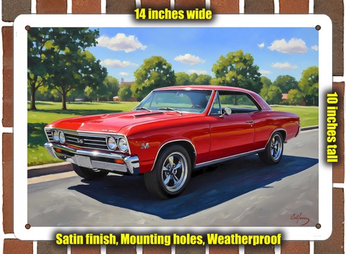 Metal sign 1967 chevy - -,