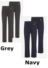 girls Jersey Pullup School Trousers Slim Leg Uniform Heart Pendant 3-18y