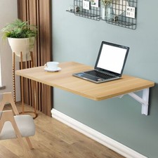80cm Folding Wall Mounted Table Drop-leaf Dining Table Laptop Desk Storage Shelf