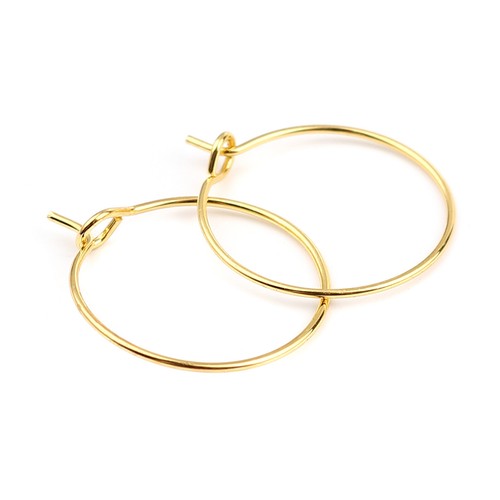 Earring wire hoops 100 pcs - hoops,