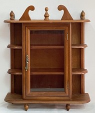 Vtg Wooden 3 Tier Curio