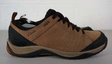 Mens Clarks Baystone Up GTX Goretex Brown Leather Casual Shoes - UK 7