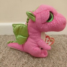 Ty Beanie Boo Darla the Dragon Sparkly Approx 6" BNWT 2015 FREE POSTAGE