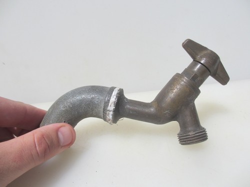 Small vintage brass tap garden - brass,