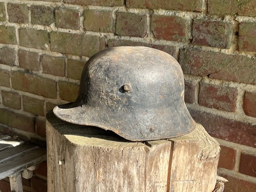 Ww1 german helmet found at - ,