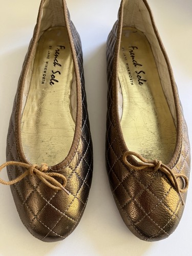 French sole gold quilted - gold,