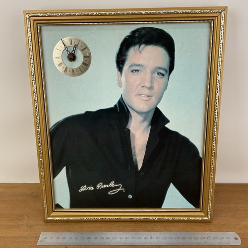 Vintage framed elvis portrait - vintage,