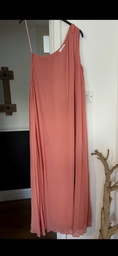 Reiss peach maxi dress - peach,
