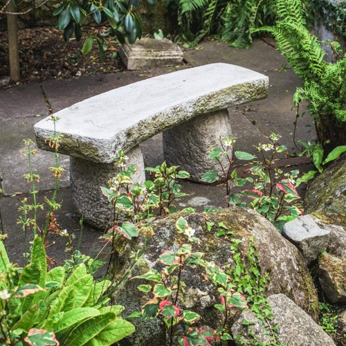 Large stone cast carved garden - carved,