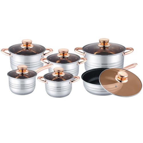 12pc stainless steel - steel, induction