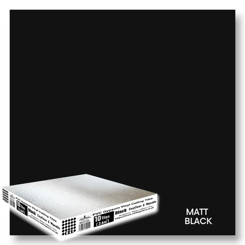Black vinyl suspended - vinyl, ceiling