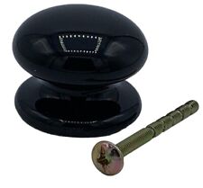 BLACK CERAMIC 38mm DOOR KNOBS 1-32 PACK Kitchen/Bedroom Drawer Pull Handles