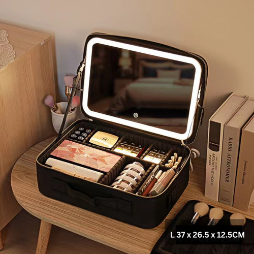 Makeup bag with light led - bag, up