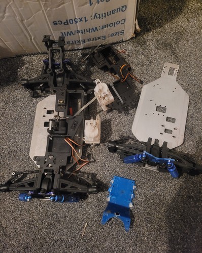 Two nitro car chassis with - rc,