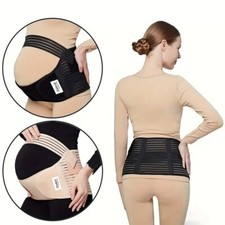 Pregnancy Maternity Belt Lumbar Back Support Waist Band Belly Bump Brace Strap