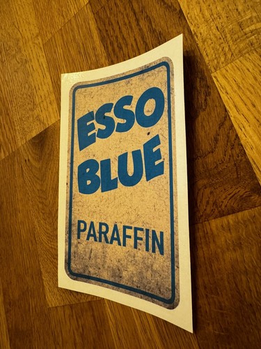 Esso blue paraffin - esso, rustic
